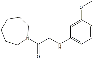 1-(azepan-1-yl)-2-[(3-methoxyphenyl)amino]ethan-1-one Struktur