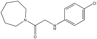 1-(azepan-1-yl)-2-[(4-chlorophenyl)amino]ethan-1-one Struktur