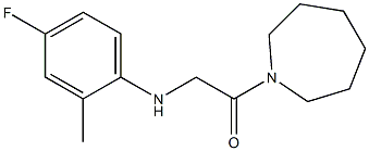 1-(azepan-1-yl)-2-[(4-fluoro-2-methylphenyl)amino]ethan-1-one Struktur