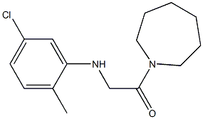 1-(azepan-1-yl)-2-[(5-chloro-2-methylphenyl)amino]ethan-1-one Struktur