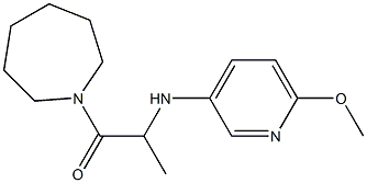 1-(azepan-1-yl)-2-[(6-methoxypyridin-3-yl)amino]propan-1-one Struktur