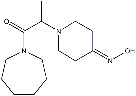 1-(azepan-1-yl)-2-[4-(hydroxyimino)piperidin-1-yl]propan-1-one Struktur