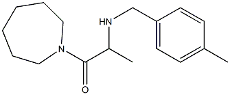 1-(azepan-1-yl)-2-{[(4-methylphenyl)methyl]amino}propan-1-one Struktur