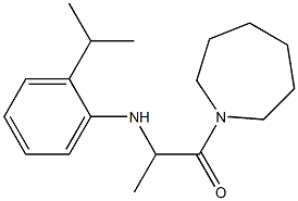 1-(azepan-1-yl)-2-{[2-(propan-2-yl)phenyl]amino}propan-1-one Struktur