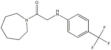 1-(azepan-1-yl)-2-{[4-(trifluoromethyl)phenyl]amino}ethan-1-one Struktur