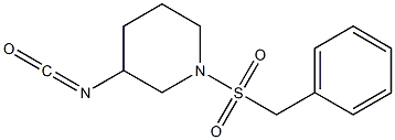 1-(benzylsulfonyl)-3-isocyanatopiperidine Struktur