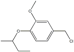 1-(butan-2-yloxy)-4-(chloromethyl)-2-methoxybenzene Struktur