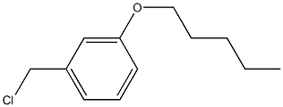 1-(chloromethyl)-3-(pentyloxy)benzene Struktur