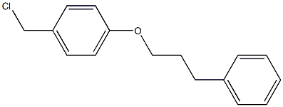 1-(chloromethyl)-4-(3-phenylpropoxy)benzene Struktur