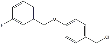 1-(chloromethyl)-4-[(3-fluorophenyl)methoxy]benzene Struktur