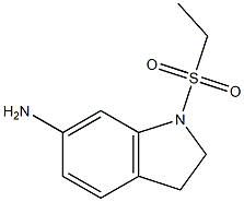 1-(ethanesulfonyl)-2,3-dihydro-1H-indol-6-amine Struktur