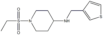 1-(ethanesulfonyl)-N-(thiophen-3-ylmethyl)piperidin-4-amine Struktur