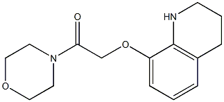 1-(morpholin-4-yl)-2-(1,2,3,4-tetrahydroquinolin-8-yloxy)ethan-1-one Struktur