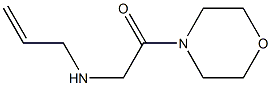 1-(morpholin-4-yl)-2-(prop-2-en-1-ylamino)ethan-1-one Struktur