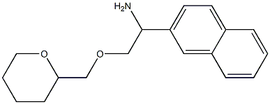 1-(naphthalen-2-yl)-2-(oxan-2-ylmethoxy)ethan-1-amine Struktur