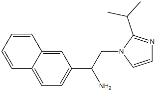 1-(naphthalen-2-yl)-2-[2-(propan-2-yl)-1H-imidazol-1-yl]ethan-1-amine Struktur