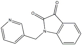 1-(pyridin-3-ylmethyl)-2,3-dihydro-1H-indole-2,3-dione Struktur