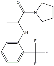 1-(pyrrolidin-1-yl)-2-{[2-(trifluoromethyl)phenyl]amino}propan-1-one Struktur