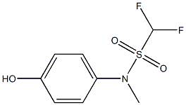 1,1-difluoro-N-(4-hydroxyphenyl)-N-methylmethanesulfonamide Struktur