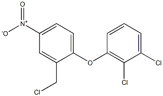 1,2-dichloro-3-[2-(chloromethyl)-4-nitrophenoxy]benzene Struktur