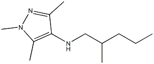 1,3,5-trimethyl-N-(2-methylpentyl)-1H-pyrazol-4-amine Struktur