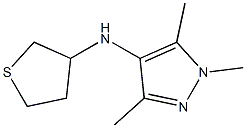 1,3,5-trimethyl-N-(thiolan-3-yl)-1H-pyrazol-4-amine Struktur