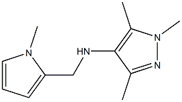 1,3,5-trimethyl-N-[(1-methyl-1H-pyrrol-2-yl)methyl]-1H-pyrazol-4-amine Struktur