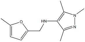 1,3,5-trimethyl-N-[(5-methylfuran-2-yl)methyl]-1H-pyrazol-4-amine Struktur