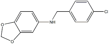 1,3-benzodioxol-5-yl(4-chlorophenyl)methylamine Struktur