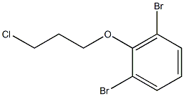 1,3-dibromo-2-(3-chloropropoxy)benzene Struktur