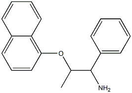 1-[(1-amino-1-phenylpropan-2-yl)oxy]naphthalene Struktur