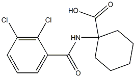 1-[(2,3-dichlorobenzene)amido]cyclohexane-1-carboxylic acid Struktur