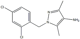 1-[(2,4-dichlorophenyl)methyl]-3,5-dimethyl-1H-pyrazol-4-amine Struktur