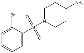 1-[(2-bromobenzene)sulfonyl]piperidin-4-amine Struktur