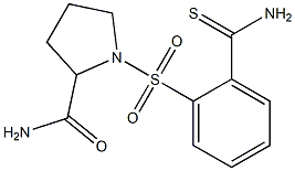 1-[(2-carbamothioylbenzene)sulfonyl]pyrrolidine-2-carboxamide Struktur