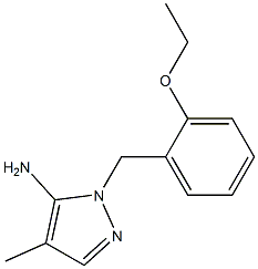 1-[(2-ethoxyphenyl)methyl]-4-methyl-1H-pyrazol-5-amine Struktur