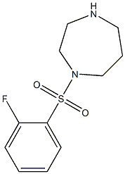 1-[(2-fluorophenyl)sulfonyl]-1,4-diazepane Struktur