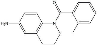 1-[(2-iodophenyl)carbonyl]-1,2,3,4-tetrahydroquinolin-6-amine Struktur