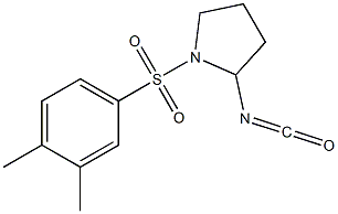 1-[(3,4-dimethylbenzene)sulfonyl]-2-isocyanatopyrrolidine Struktur