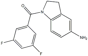 1-[(3,5-difluorophenyl)carbonyl]-2,3-dihydro-1H-indol-5-amine Struktur