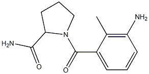 1-[(3-amino-2-methylphenyl)carbonyl]pyrrolidine-2-carboxamide Struktur