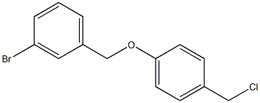 1-[(3-bromophenyl)methoxy]-4-(chloromethyl)benzene Struktur