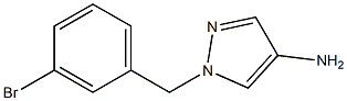 1-[(3-bromophenyl)methyl]-1H-pyrazol-4-amine Struktur