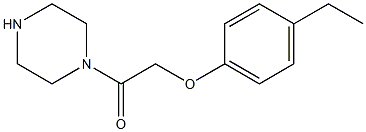 1-[(4-ethylphenoxy)acetyl]piperazine Struktur