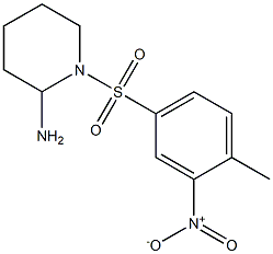 1-[(4-methyl-3-nitrobenzene)sulfonyl]piperidin-2-amine Struktur