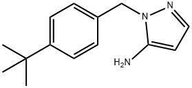 1-[(4-tert-butylphenyl)methyl]-1H-pyrazol-5-amine Struktur