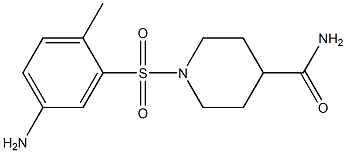 1-[(5-amino-2-methylbenzene)sulfonyl]piperidine-4-carboxamide Struktur