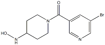 1-[(5-bromopyridin-3-yl)carbonyl]piperidine-4-hydroxylamine Struktur