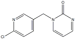 1-[(6-chloropyridin-3-yl)methyl]-1,2-dihydropyrimidin-2-one Struktur