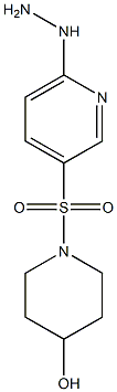 1-[(6-hydrazinylpyridine-3-)sulfonyl]piperidin-4-ol Struktur